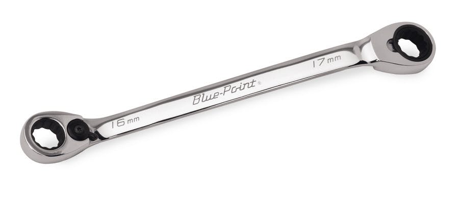 16-17 mm 12-Point Metric 25° Offset Reversible Ratcheting Box Wrench (Blue-Point®) | BXORM1617 16-17 mm 12-Point Metric 25° Offset Reversible Ratcheting Box Wrench (Blue-Point®) | BXORM1617